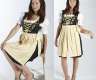 Dirndl (schwarz/gelb/Gr.38) 3-tlg.